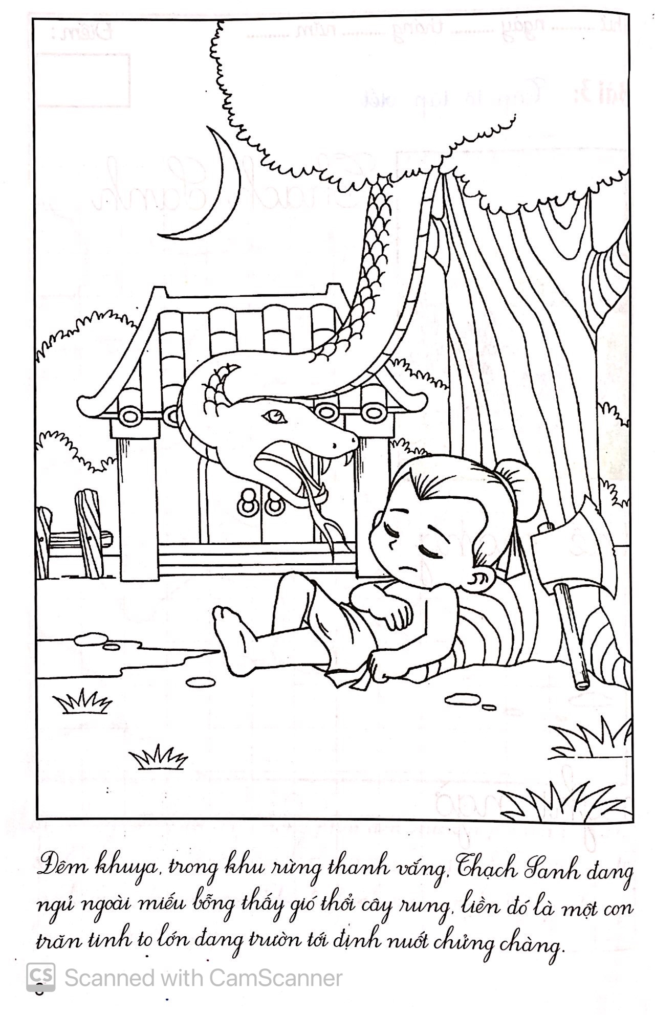 bé kể chuyện tô màu tập viết - thạch sanh lý thông - Ảnh 9