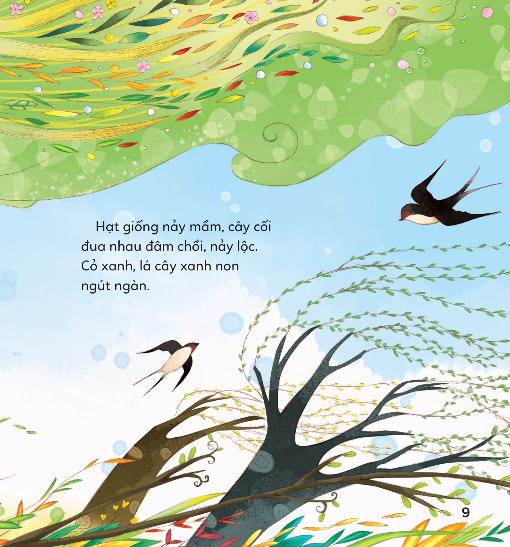 bé khám phá khoa học qua truyện đồng thoại, bốn mùa rực rỡ - mùa xuân rộn rã - Ảnh 8