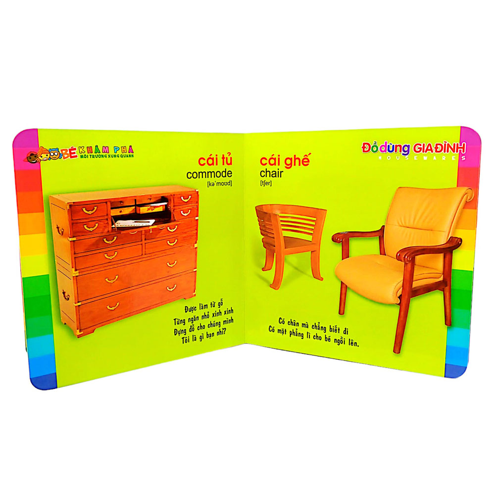 bé khám phá môi trường xung quanh - đồ dùng gia đình (tái bản) - Ảnh 4