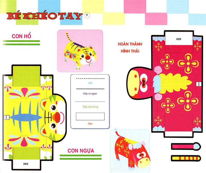 bé khéo tay - cắt và dán hình 3d - đại bản doanh vui vẻ - Ảnh 10
