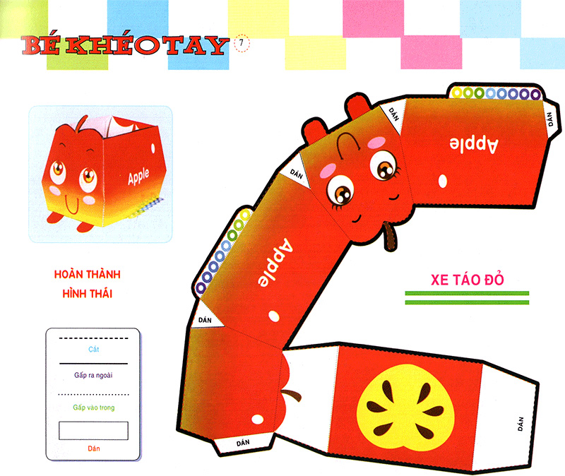 bé khéo tay - cắt và dán hình 3d - đại bản doanh vui vẻ - Ảnh 8