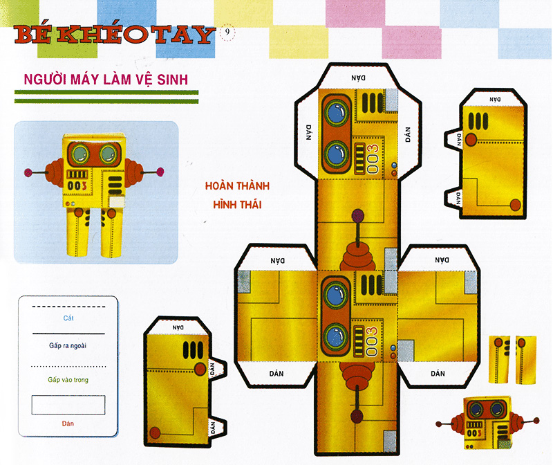 bé khéo tay - cắt và dán hình 3d - hoạt hình hấp dẫn - Ảnh 10