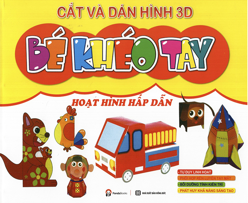 bé khéo tay - cắt và dán hình 3d - hoạt hình hấp dẫn - Ảnh 2