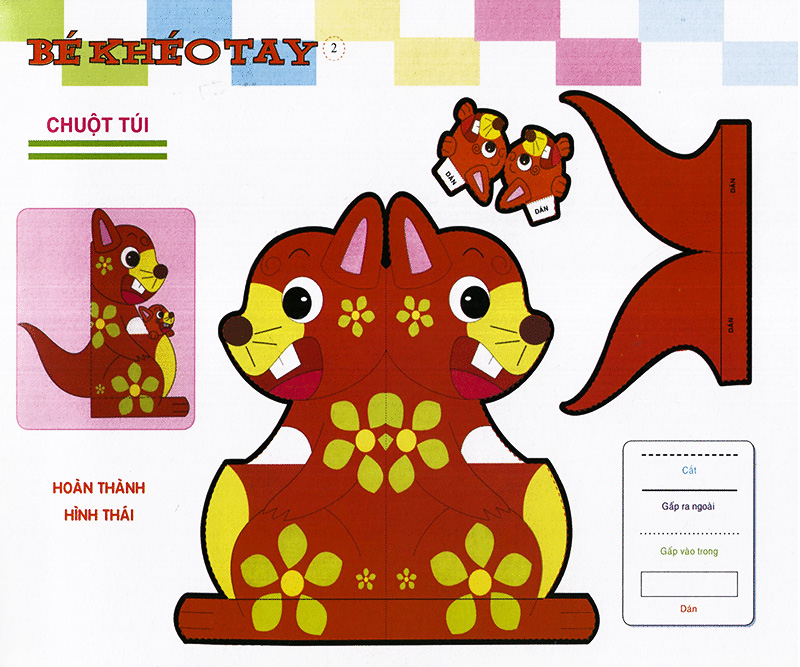 bé khéo tay - cắt và dán hình 3d - hoạt hình hấp dẫn - Ảnh 3