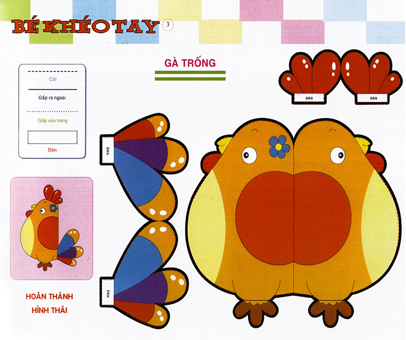 bé khéo tay - cắt và dán hình 3d - hoạt hình hấp dẫn - Ảnh 4