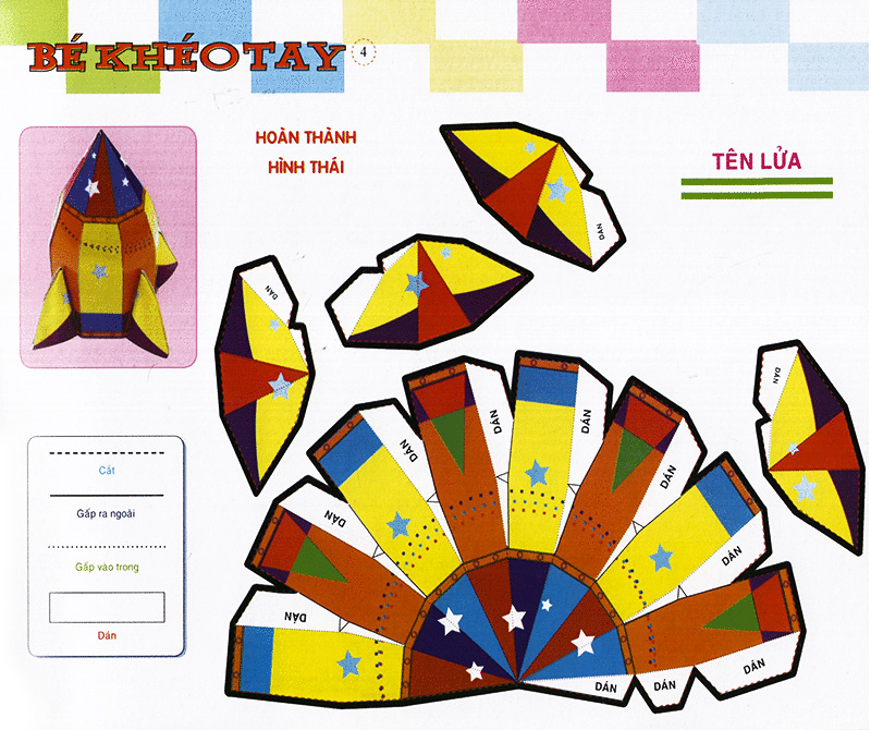 bé khéo tay - cắt và dán hình 3d - hoạt hình hấp dẫn - Ảnh 5