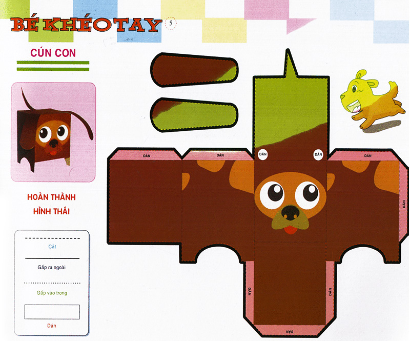 bé khéo tay - cắt và dán hình 3d - hoạt hình hấp dẫn - Ảnh 6