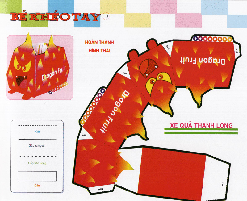 bé khéo tay - cắt và dán hình 3d - thế giới sáng tạo - Ảnh 12