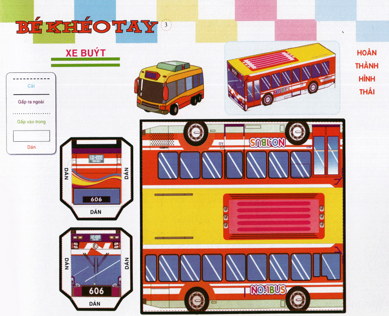 bé khéo tay - cắt và dán hình 3d - thế giới sáng tạo - Ảnh 4
