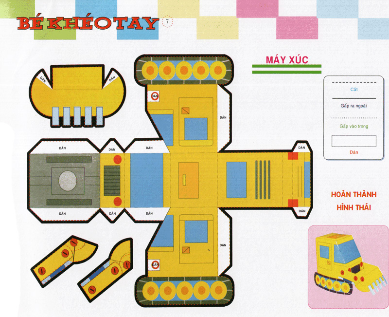 bé khéo tay - cắt và dán hình 3d - thế giới sáng tạo - Ảnh 8
