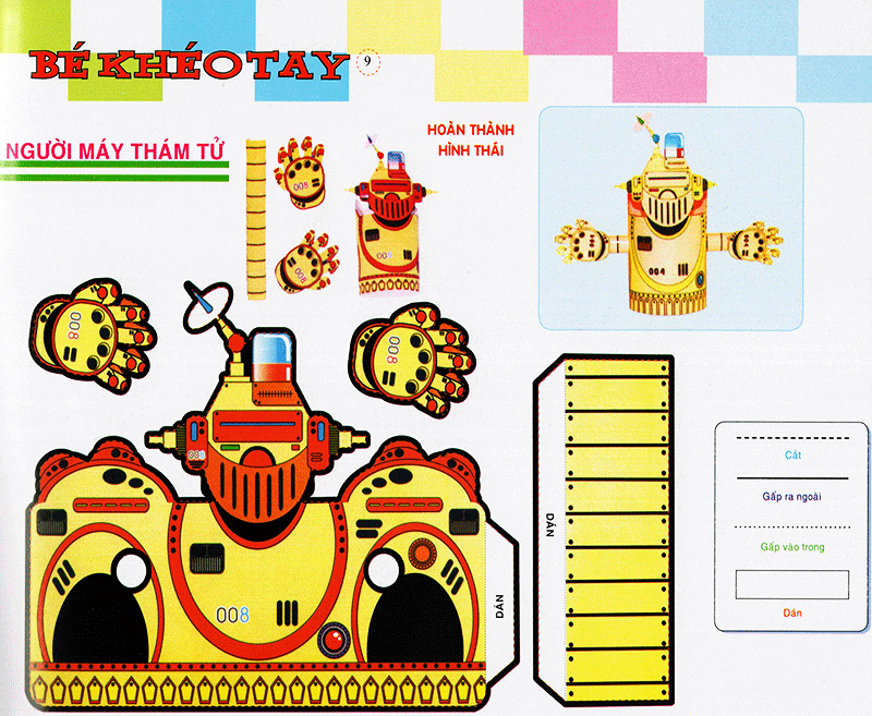 bé khéo tay - cắt và dán hình 3d - vườn mơ ước - Ảnh 10