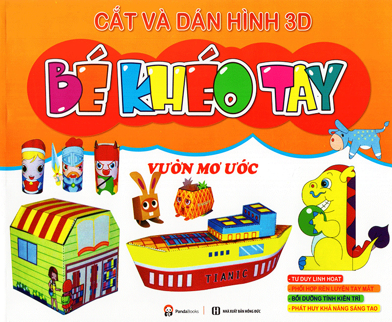 bé khéo tay - cắt và dán hình 3d - vườn mơ ước - Ảnh 2