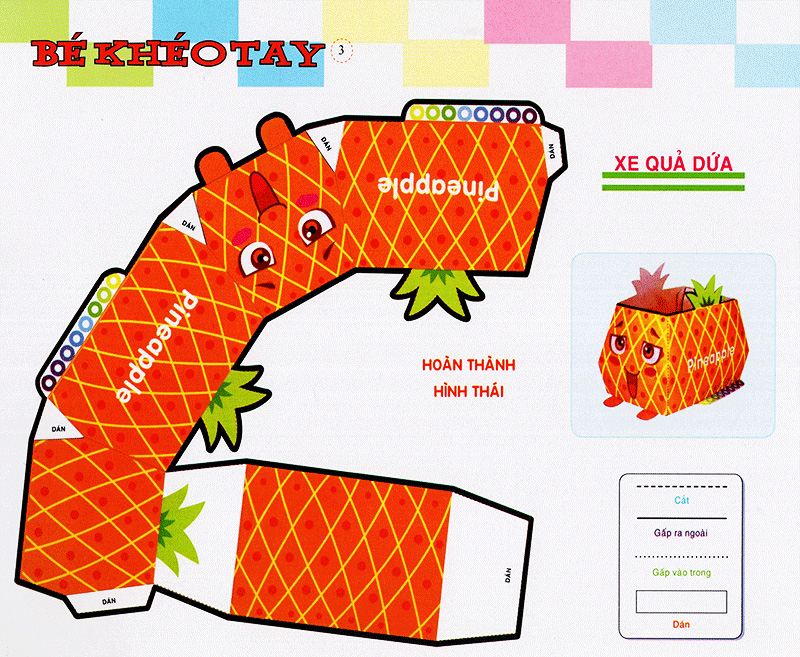 bé khéo tay - cắt và dán hình 3d - vườn mơ ước - Ảnh 4