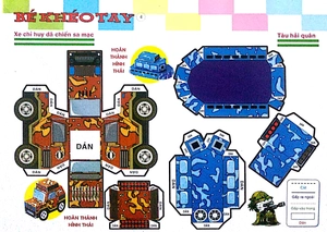 bé khéo tay - xe quân sự - Ảnh 3