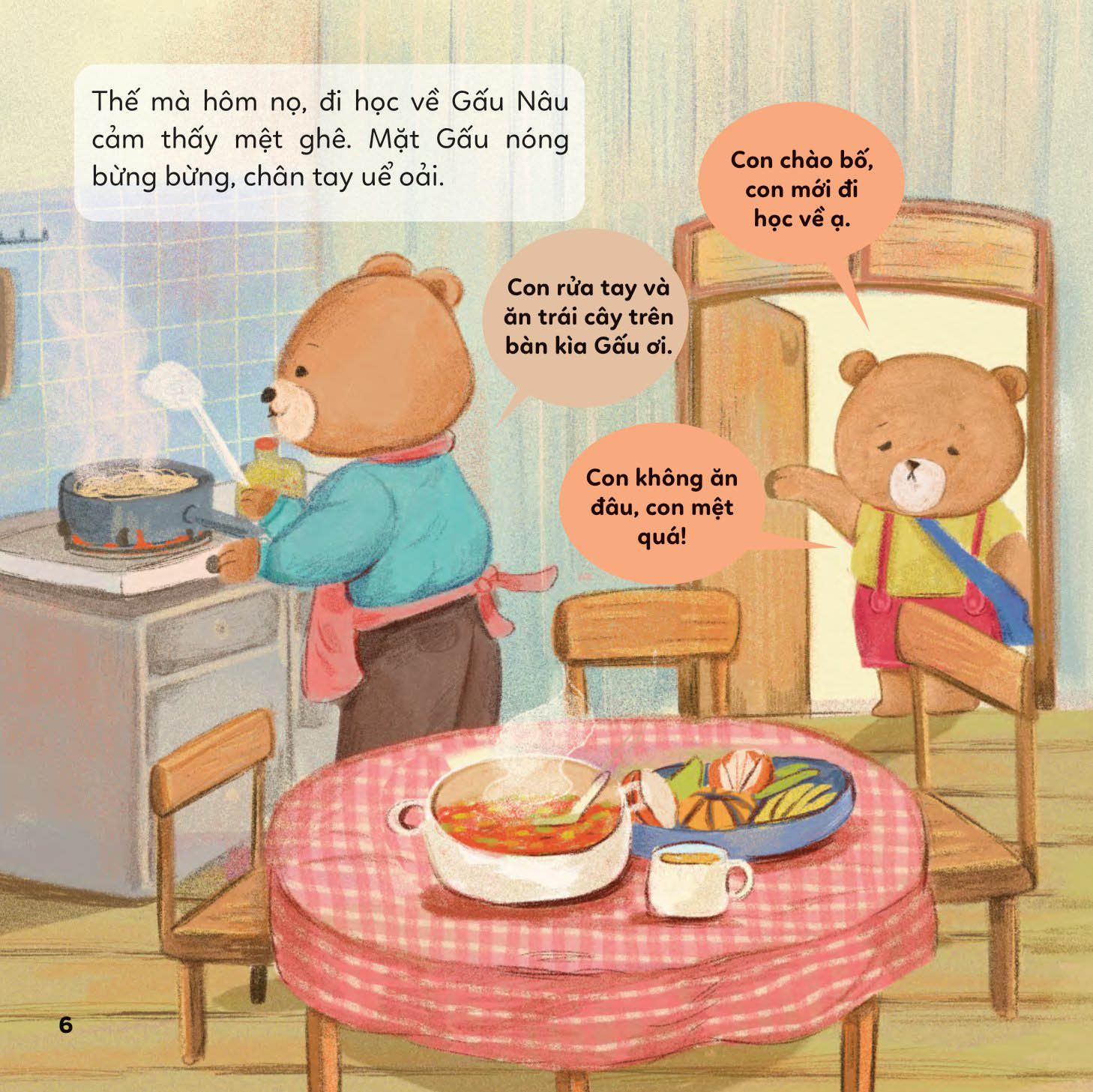 bé khỏe bé vui - không sợ bệnh viện - gấu nâu sốt cao - Ảnh 4