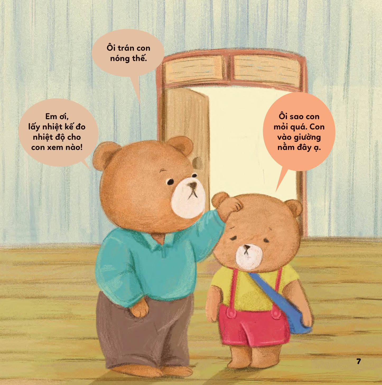 bé khỏe bé vui - không sợ bệnh viện - gấu nâu sốt cao - Ảnh 5