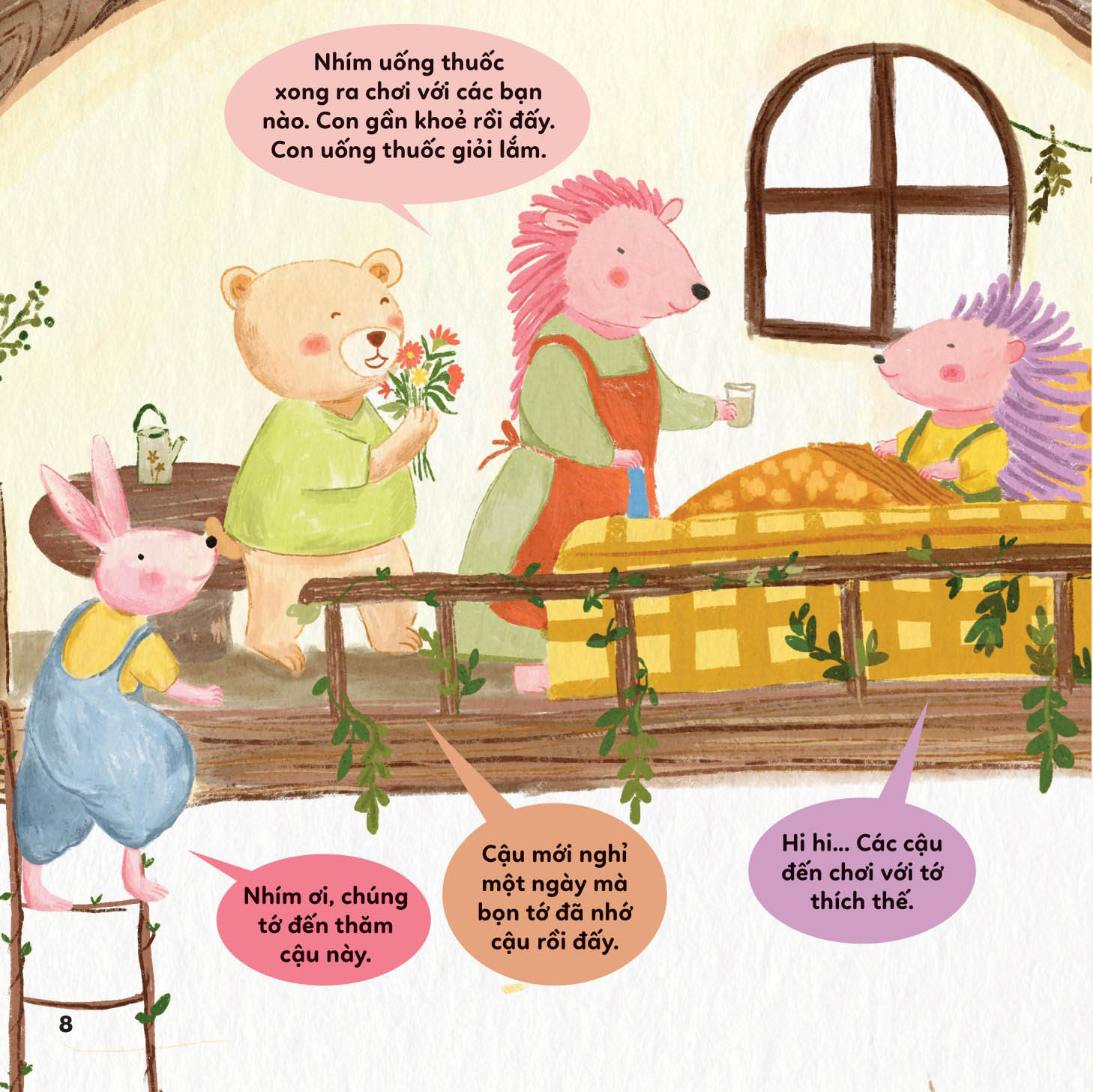 bé khỏe bé vui - không sợ bệnh viện - nhím tím uống thuốc siêu giỏi - Ảnh 4