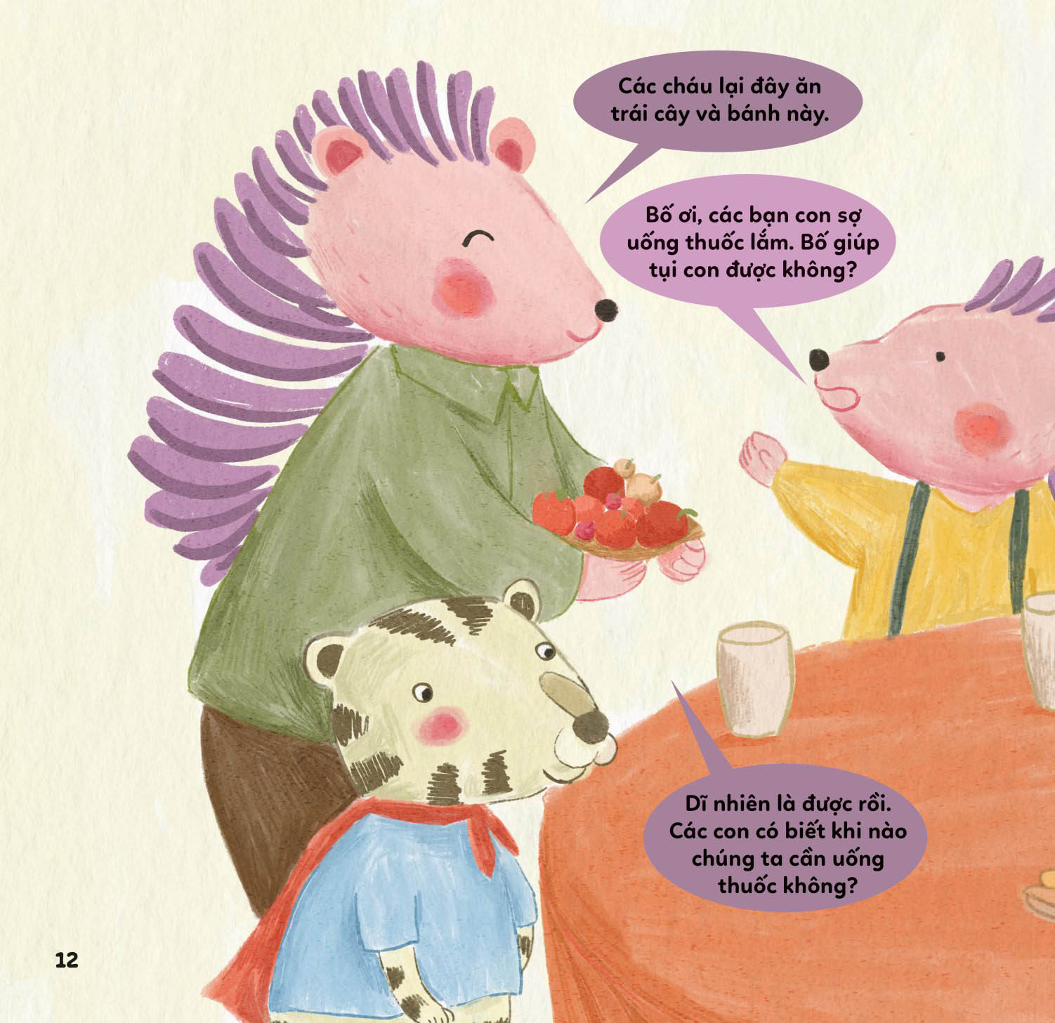 bé khỏe bé vui - không sợ bệnh viện - nhím tím uống thuốc siêu giỏi - Ảnh 6