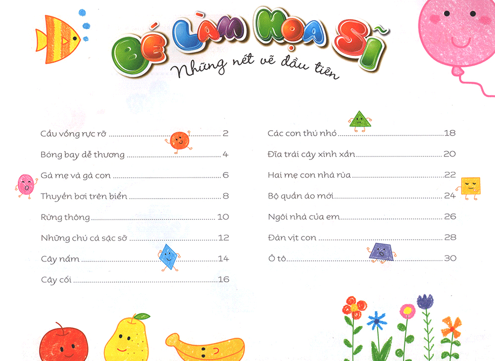 bé làm họa sĩ - những nét vẽ đầu tiên - 3~4 tuổi - tập a - Ảnh 4