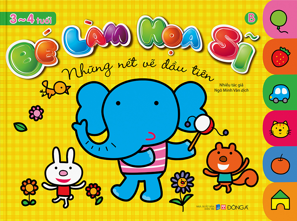 bé làm họa sĩ - những nét vẽ đầu tiên - 3~4 tuổi - tập b - Ảnh 2