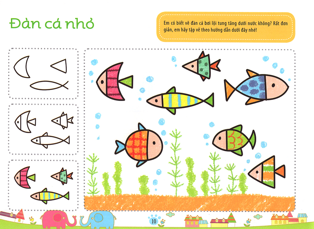 bé làm họa sĩ - những nét vẽ đầu tiên - 4~5 tuổi - tập a - Ảnh 14