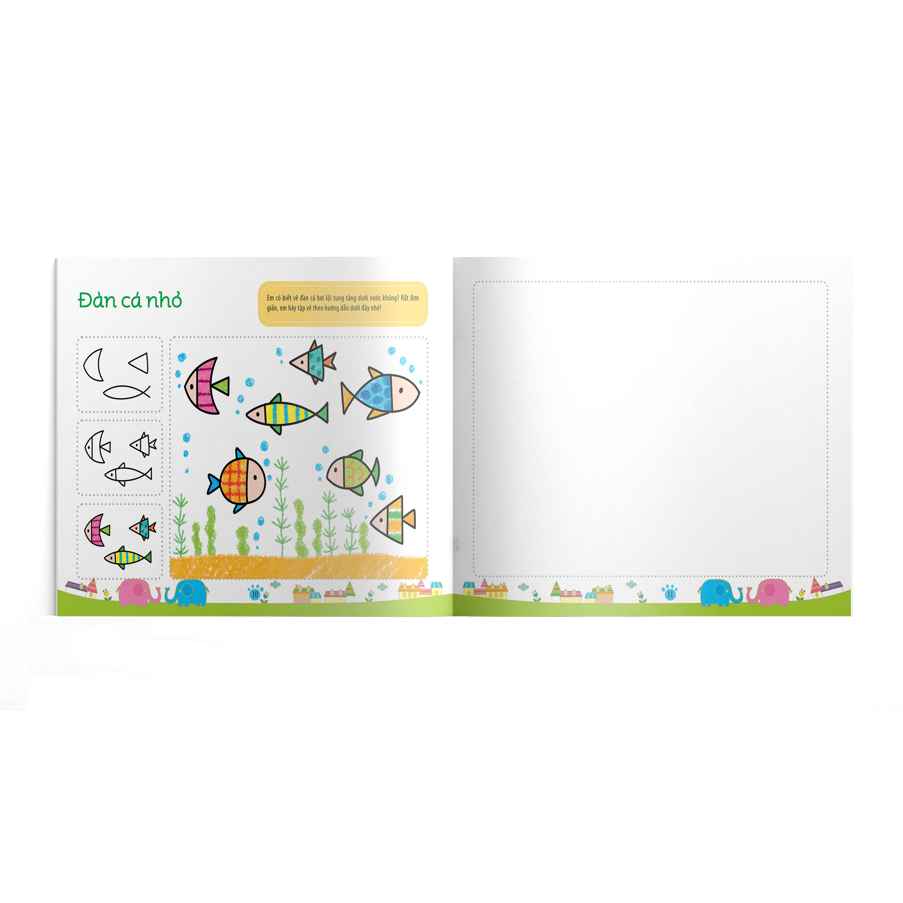 bé làm họa sĩ - những nét vẽ đầu tiên - 4~5 tuổi - tập a - Ảnh 3