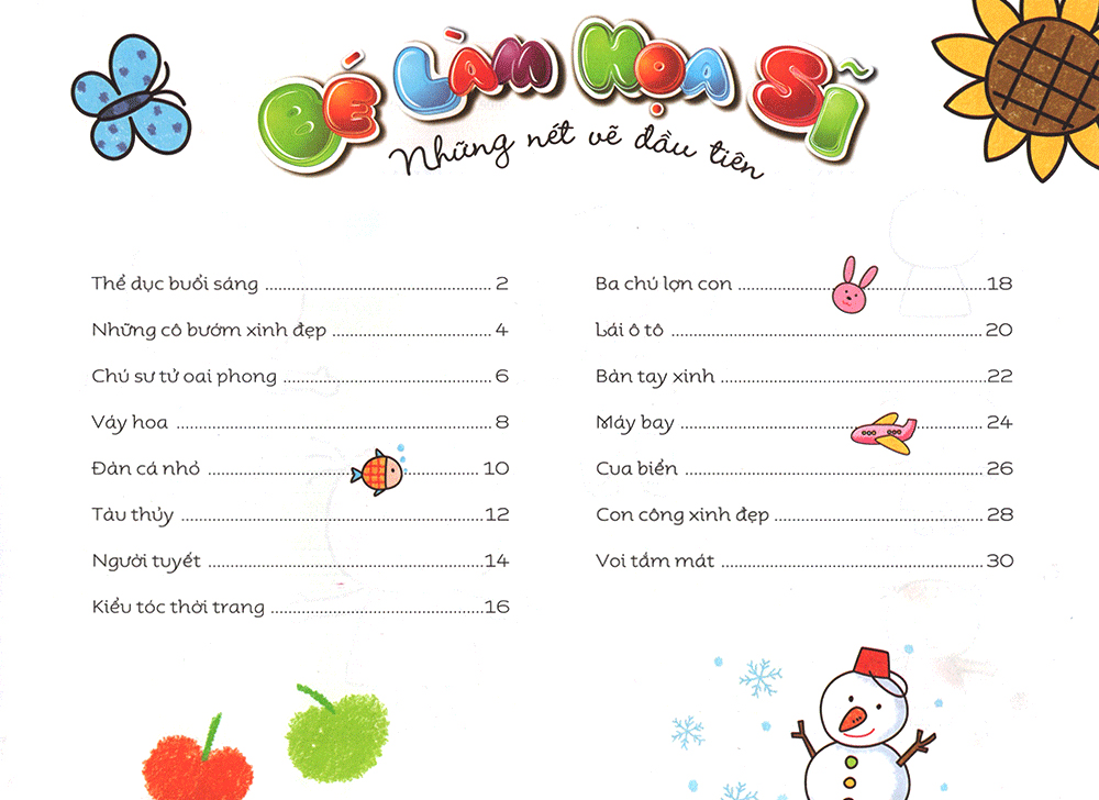 bé làm họa sĩ - những nét vẽ đầu tiên - 4~5 tuổi - tập a - Ảnh 4