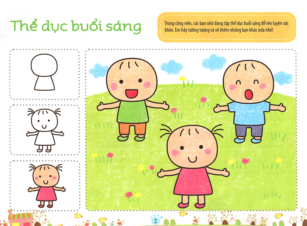 bé làm họa sĩ - những nét vẽ đầu tiên - 4~5 tuổi - tập a - Ảnh 6