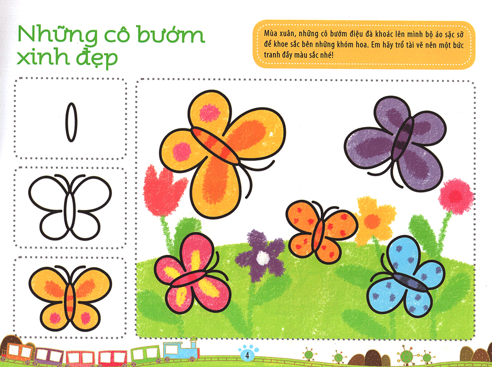 bé làm họa sĩ - những nét vẽ đầu tiên - 4~5 tuổi - tập a - Ảnh 8