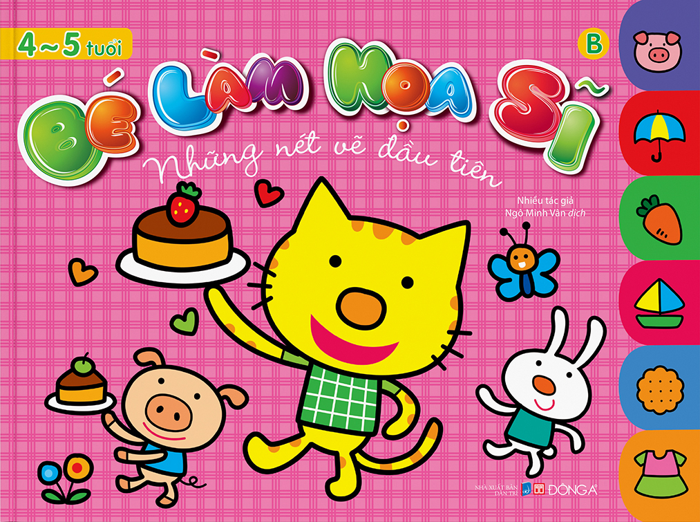 bé làm họa sĩ - những nét vẽ đầu tiên - 4~5 tuổi - tập b - Ảnh 2
