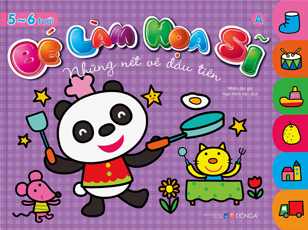 bé làm họa sĩ - những nét vẽ đầu tiên - 5~6 tuổi - tập a - Ảnh 2