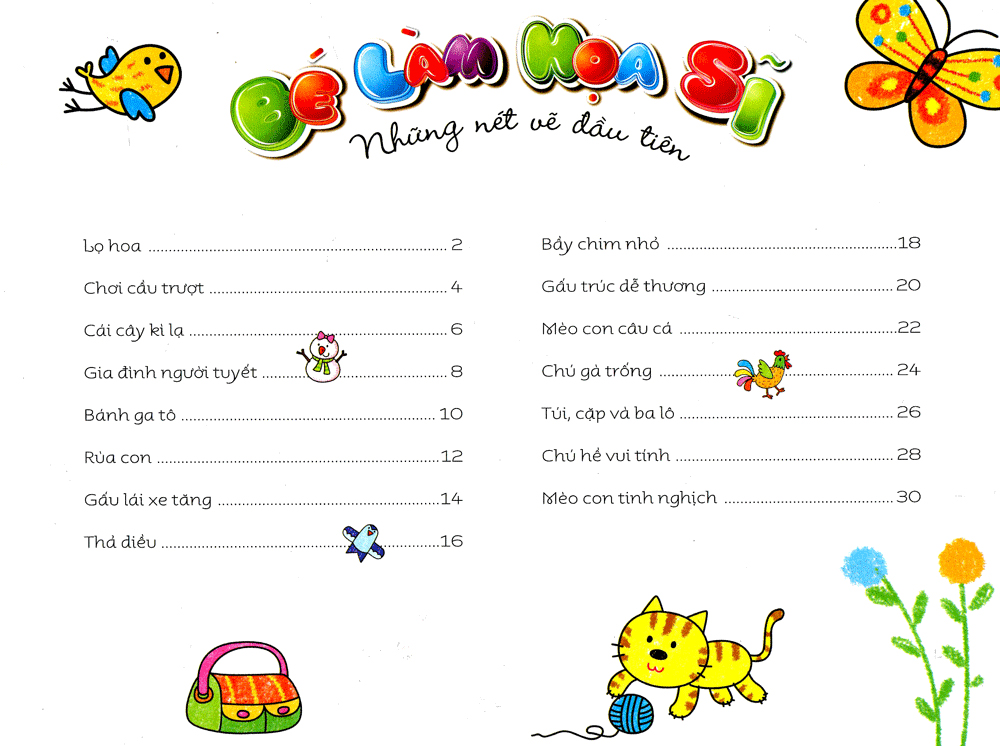 bé làm họa sĩ - những nét vẽ đầu tiên - 5~6 tuổi - tập a - Ảnh 4