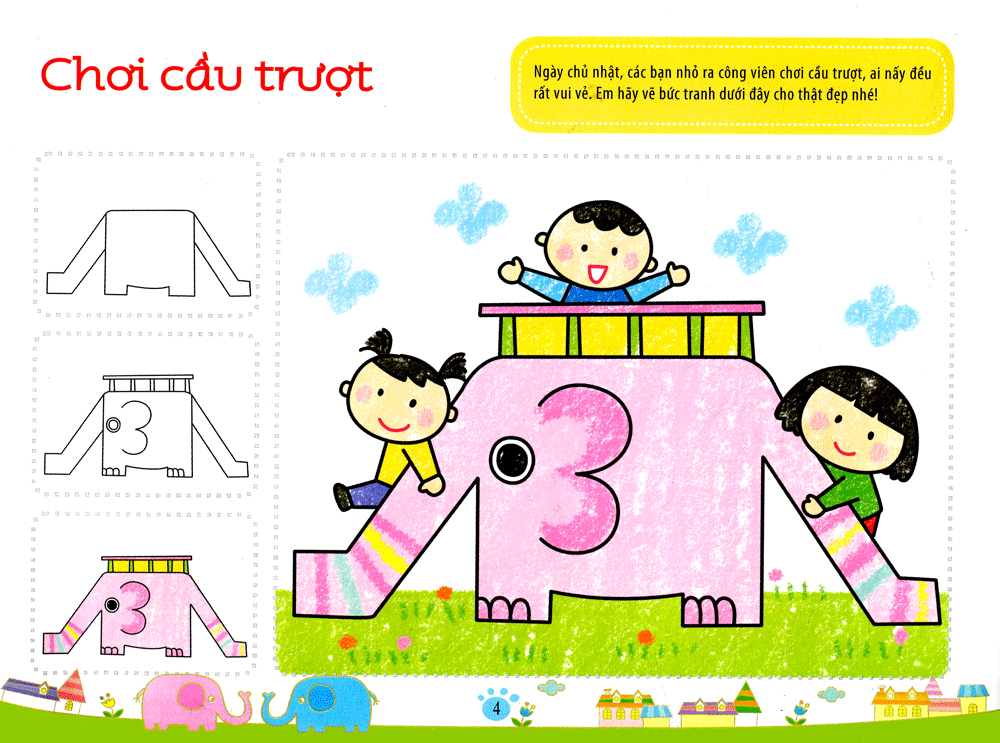 bé làm họa sĩ - những nét vẽ đầu tiên - 5~6 tuổi - tập a - Ảnh 7