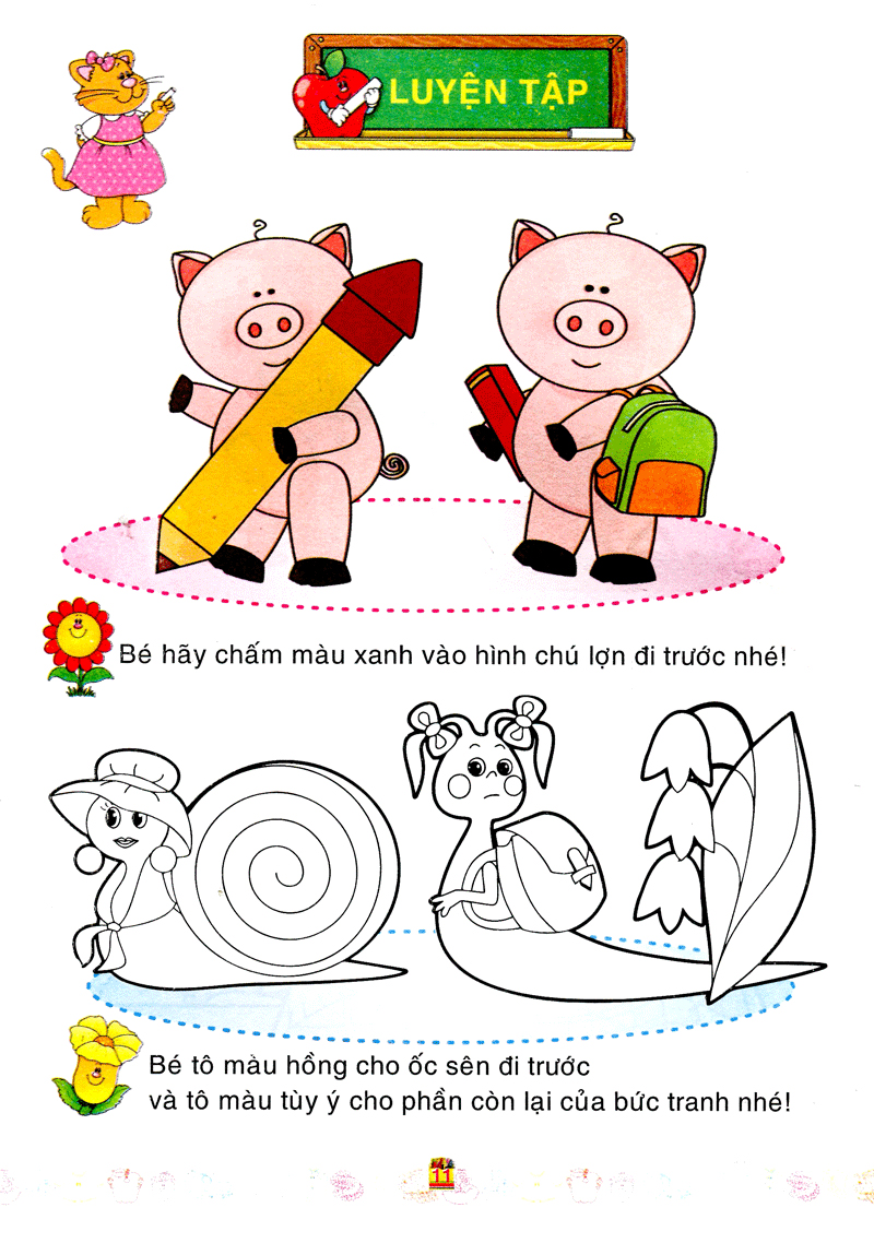 bé làm quen với môn toán - xác định vị trí - Ảnh 12