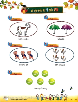 bé làm quen với toán - học đếm từ 1 đến 100 (tái bản 2019) - Ảnh 3