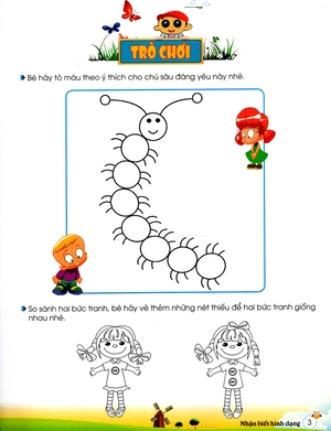 bé làm quen với toán - nhận biết hình dạng (tái bản 2019) - Ảnh 3