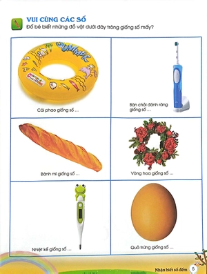 bé làm quen với toán - nhận biết số đếm (tái bản 2019) - Ảnh 6