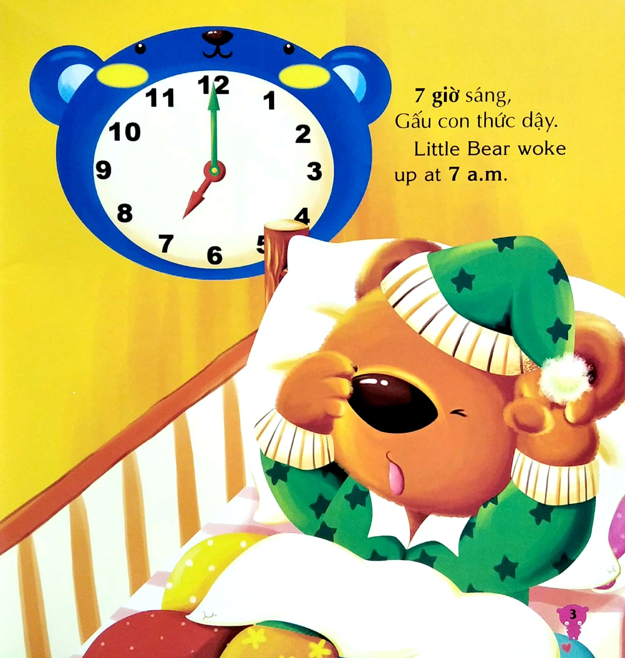 bé rèn trí thông minh - học về thời gian - một ngày thú vị - Ảnh 3