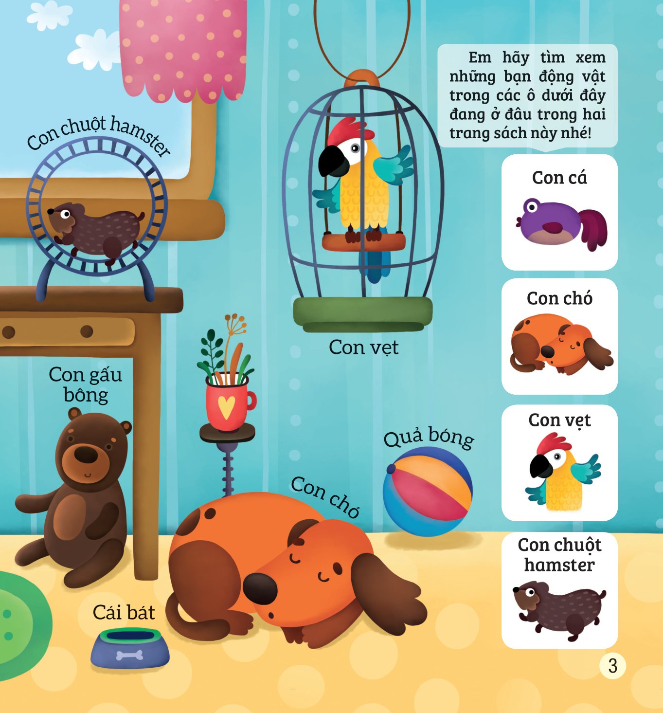 bé rèn trí thông minh qua hoạt động quan sát và tìm kiếm - các loài động vật - Ảnh 4