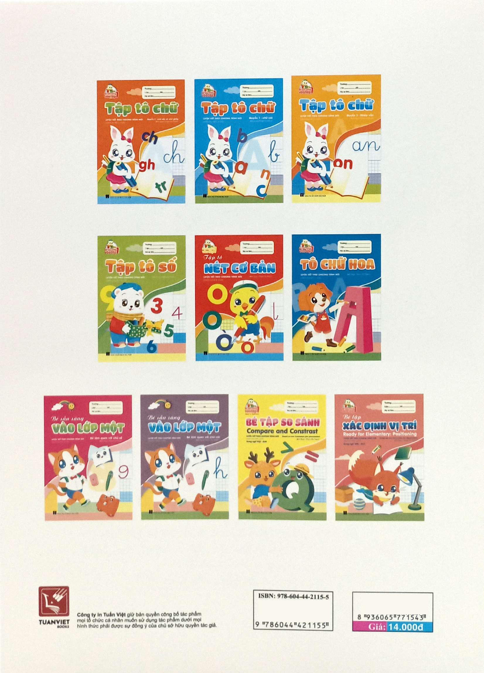 bé sẵn sàng vào lớp một: tập tô nét cơ bản (luyện viết theo chương trình mới) (dành cho trẻ 4-6 tuổi) - Ảnh 6