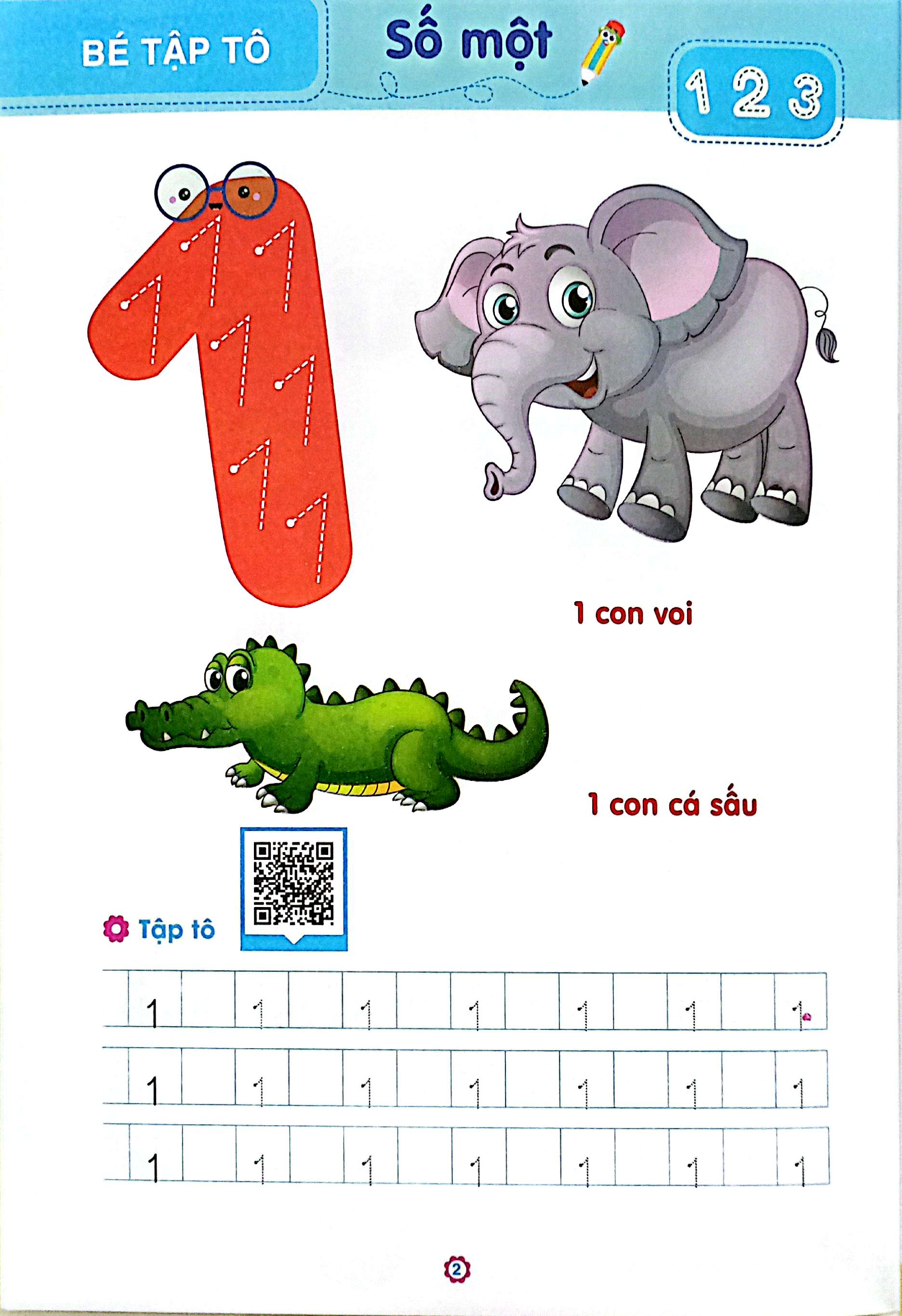 bé sẵn sàng vào lớp một: tập tô số (luyện viết theo chương trình mới) (dành cho trẻ 5-6 tuổi) - Ảnh 3