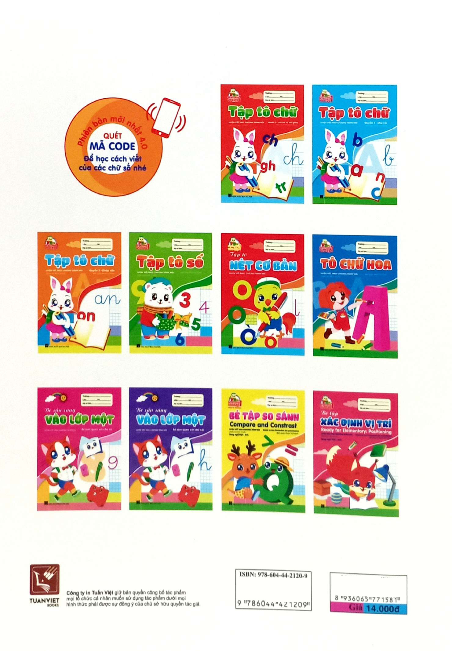 bé sẵn sàng vào lớp một: tập tô số (luyện viết theo chương trình mới) (dành cho trẻ 5-6 tuổi) - Ảnh 6