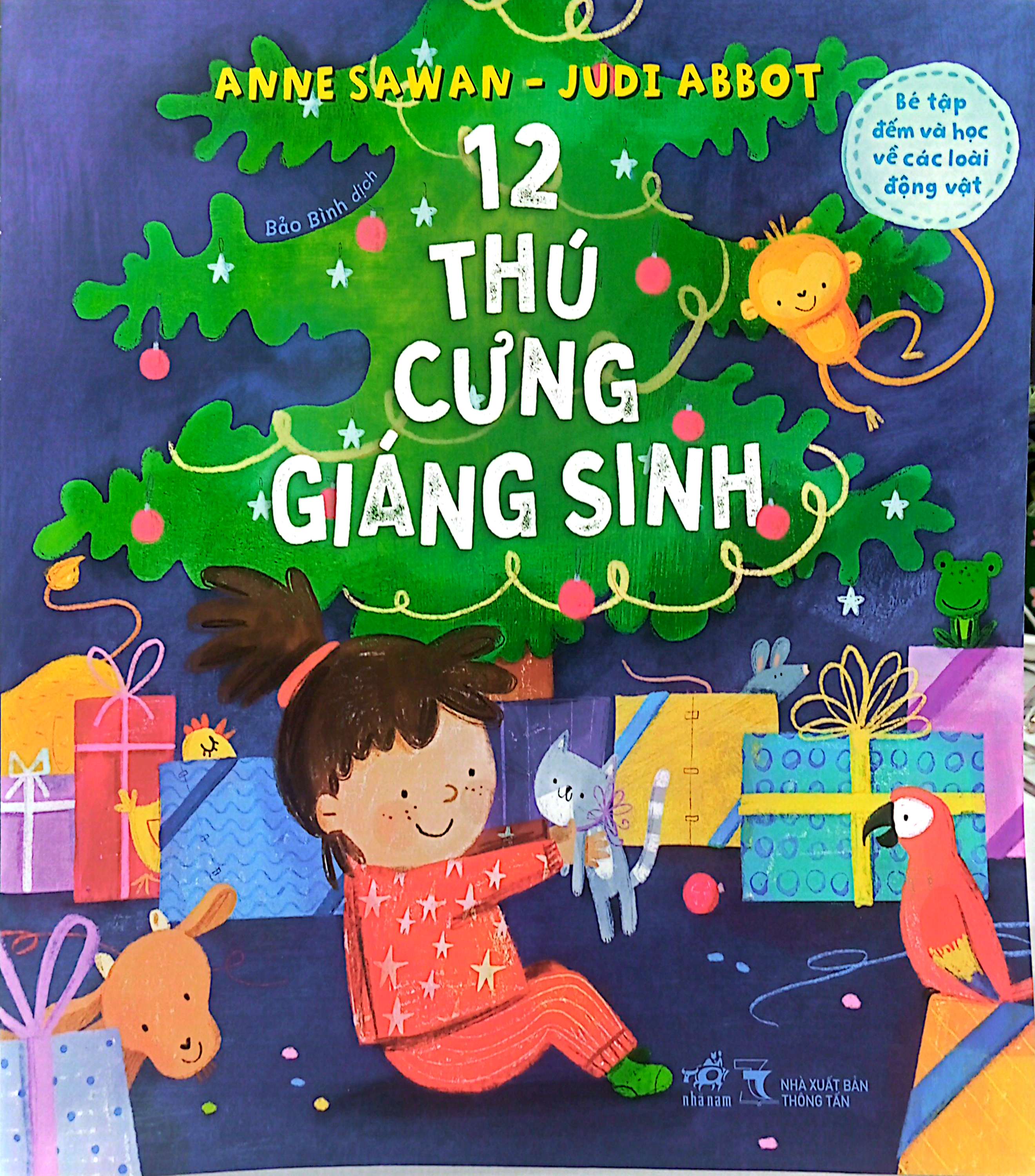 bé tập đếm và học về các loài động vật - 12 thú cưng giáng sinh - Ảnh 2
