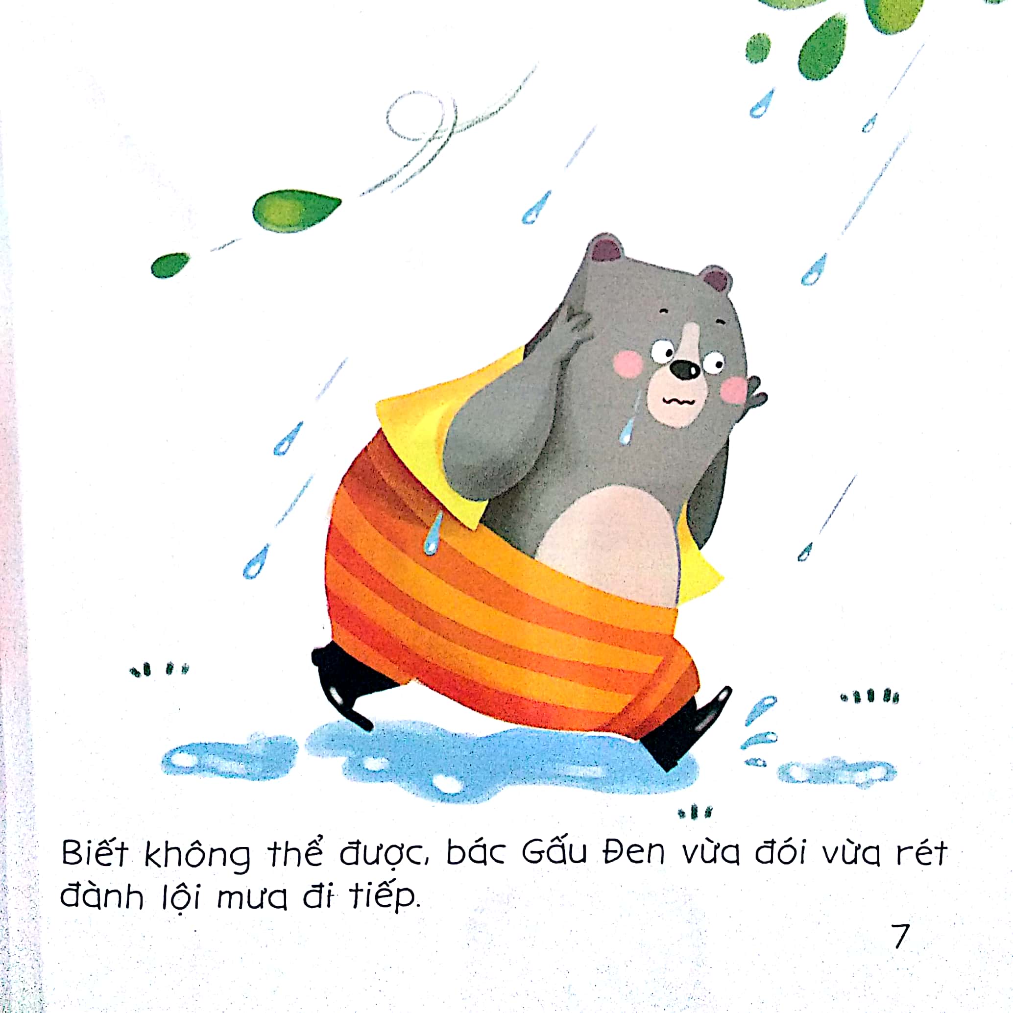 bé tập kể chuyện - bác gấu đen và 2 chú thỏ (tái bản 2022) - Ảnh 5