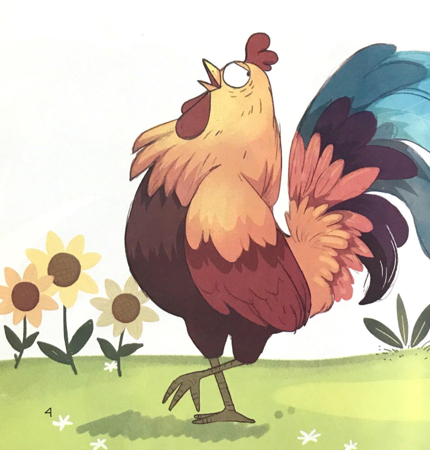 bé tập kể chuyện - chú gà trống kiêu căng (tái bản 2022) - Ảnh 4