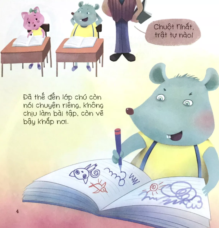 bé tập kể chuyện - chuột nhắt lười học (tái bản 2022) - Ảnh 4