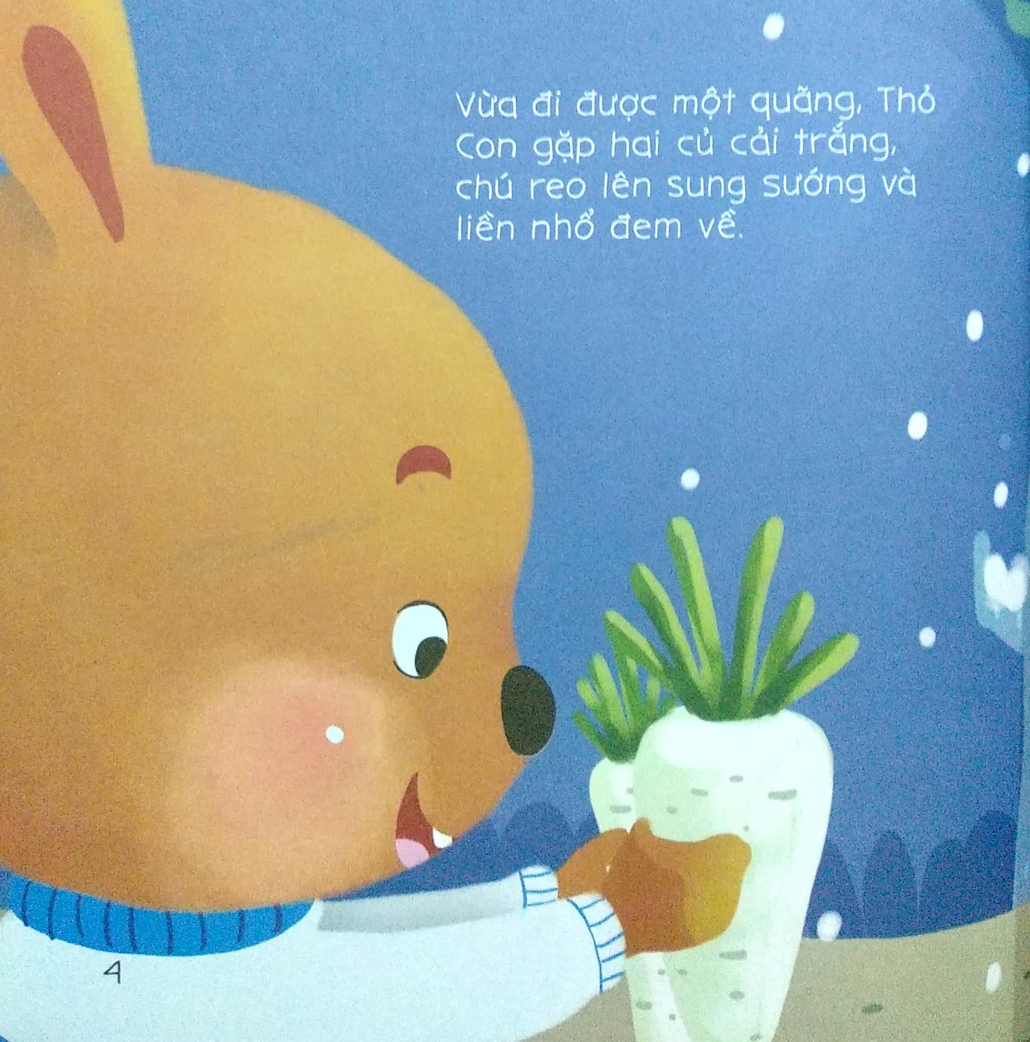 bé tập kể chuyện - củ cải trắng (tái bản 2022) - Ảnh 4