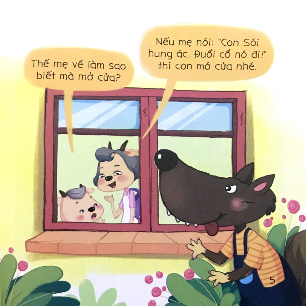 bé tập kể chuyện - dê con nhanh trí (tái bản 2022) - Ảnh 6