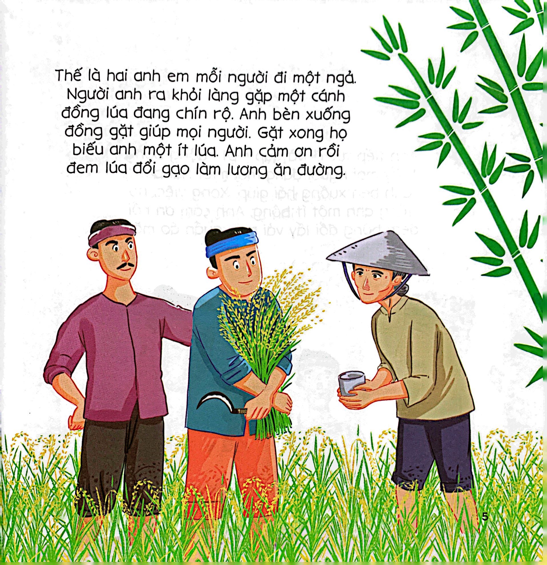 bé tập kể chuyện - hai anh em (tái bản 2022) - Ảnh 6