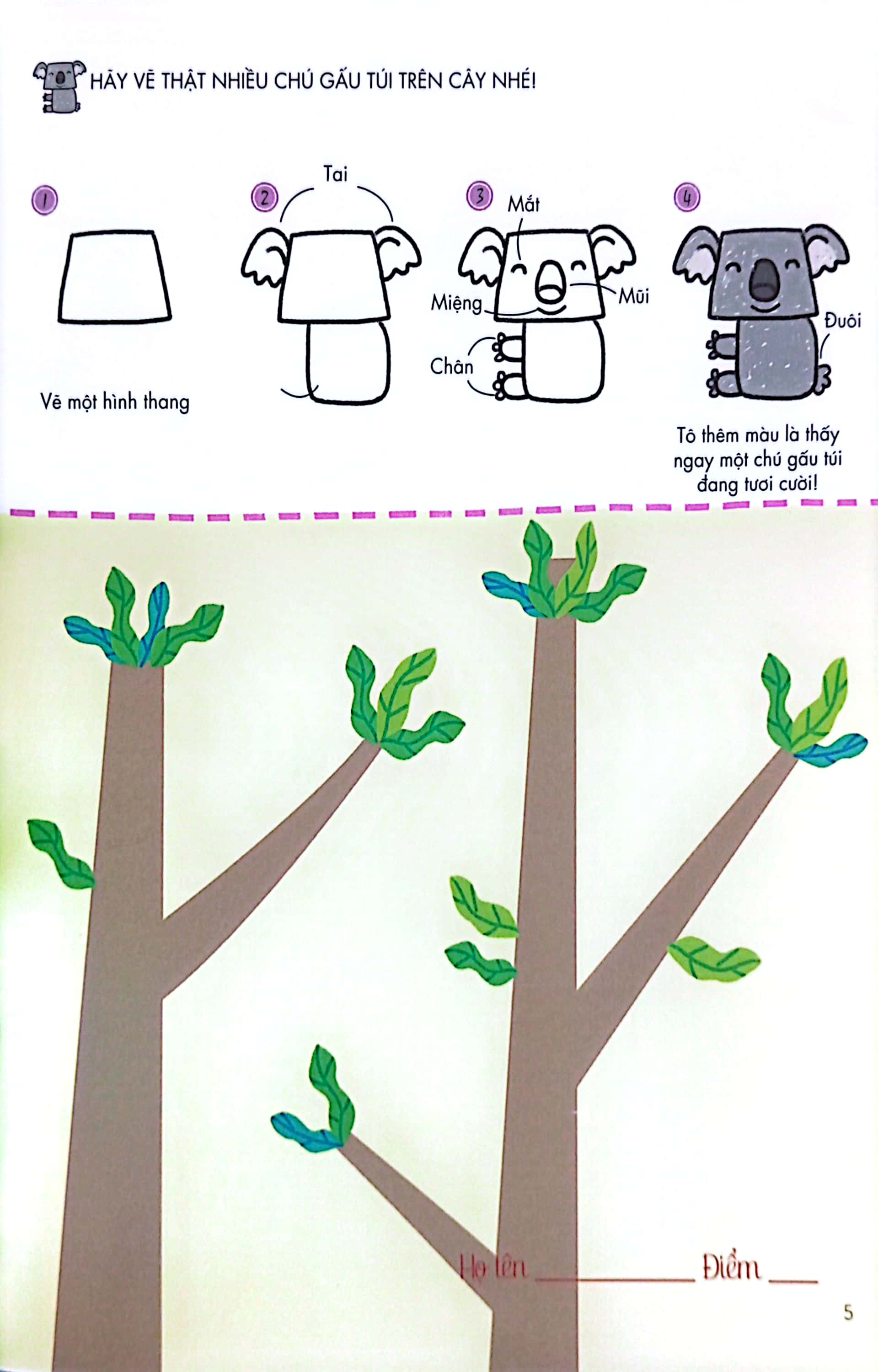 bé tập làm họa sĩ - tập vẽ động vật - Ảnh 6